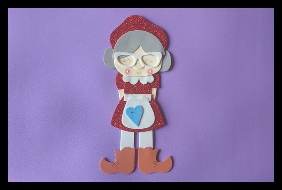Aplique mamãe noel