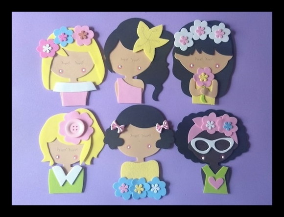 Kit apliques mocinhas - Imagem 2
