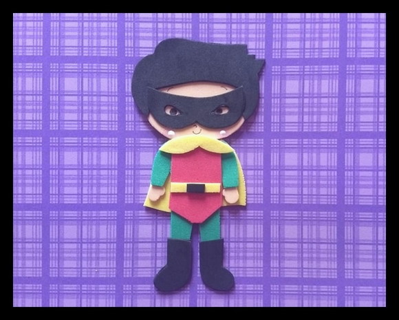 Aplique herói Robin