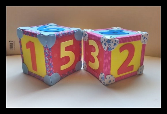 Kit Cubos Vogais e Numerais - Imagem 2