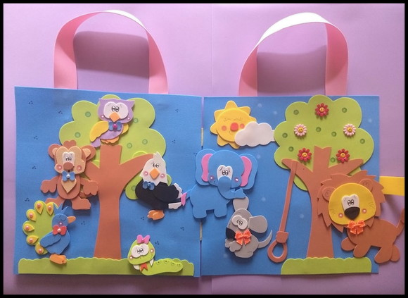Sacola cenário o leão e o ratinho - Imagem 2