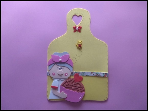 Porta recados imã de geladeira