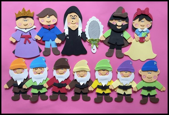 Palitoches história Branca de neve