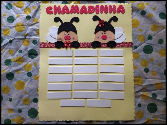 Cartaz chamadinha joaninhas