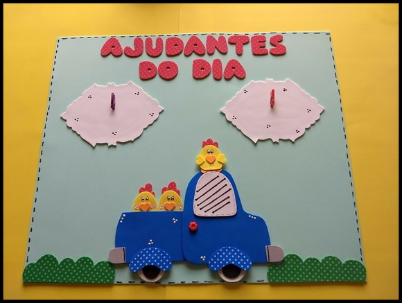 Cartaz ajudantes do dia fazendinha