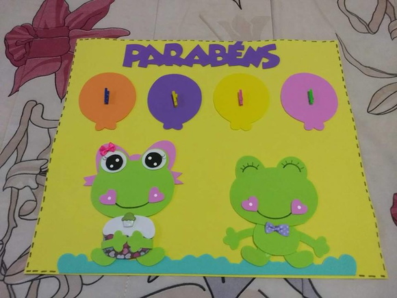 Cartaz Aniversariante Sapinhos