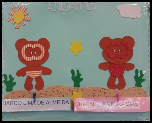Kit sala de aula ursinhos mergulhadores - Imagem 3