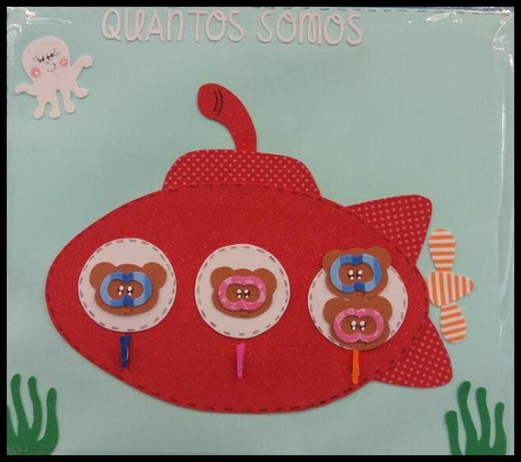 Kit sala de aula ursinhos mergulhadores - Imagem 2