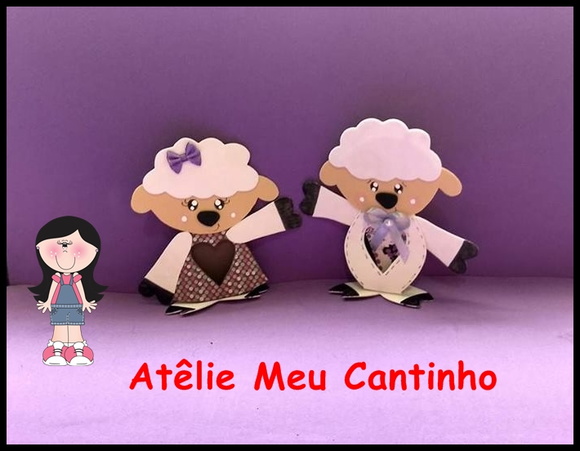 Porta bombom ovelhinha