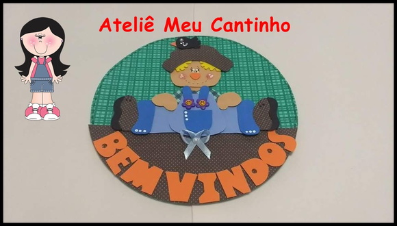 Guirlanda junina espantalho