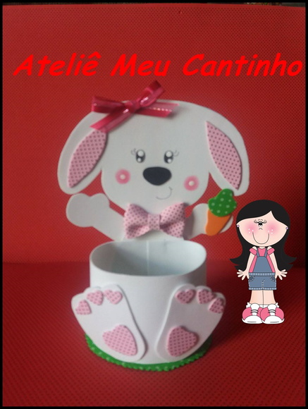 Porta ovo de páscoa coelhinho