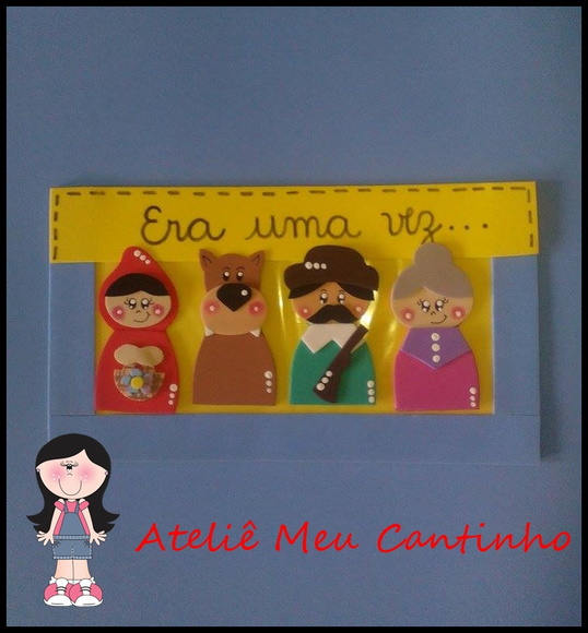Dedoches chapeuzinho vermelho