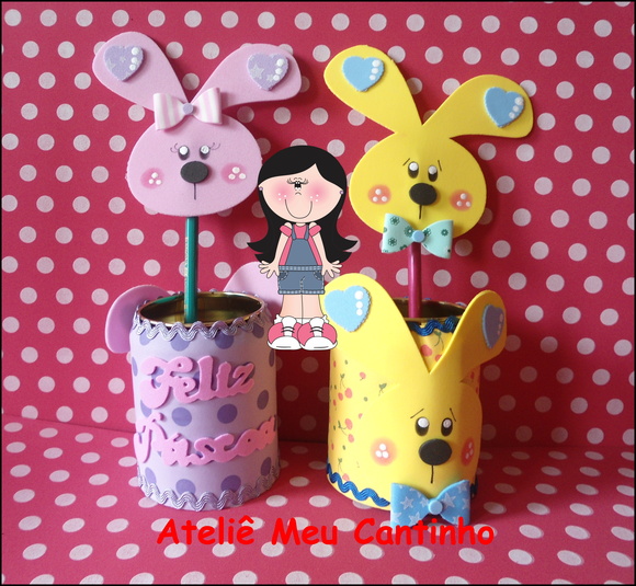 Porta doces e ponteira coelhinho - Imagem 2