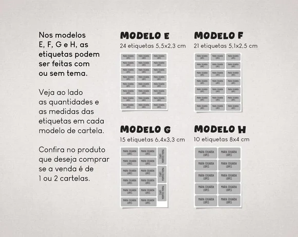 Etiquetas Escolares Monstrinhos - Imagem 3