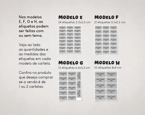 Etiquetas Escolares Sereia - Imagem 3