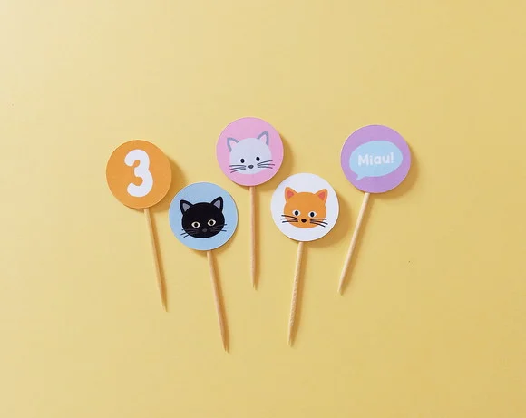 Mini Topper Gatinhos