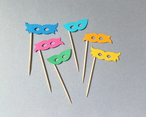 Mini topper Máscaras de Carnaval