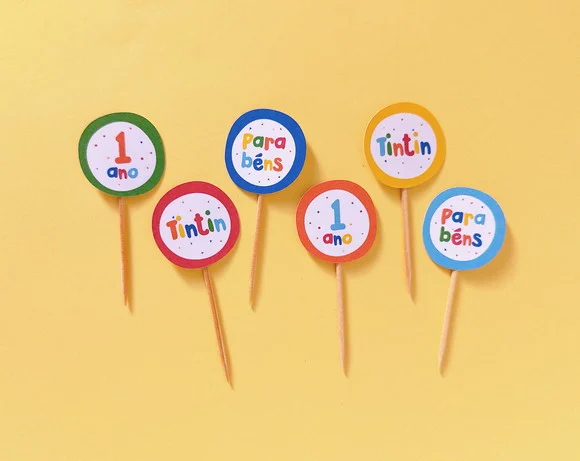 Mini topper Personalizados Sem Tema