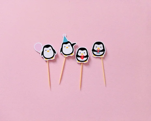 Mini topper Pinguins