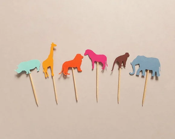 Mini Topper Safari Colorido - Imagem 2