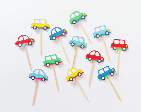 Mini Topper Carrinhos em Camadas