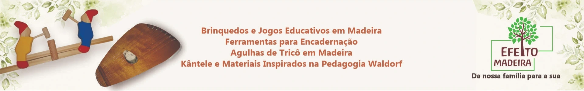 Banner de Efeito Madeira