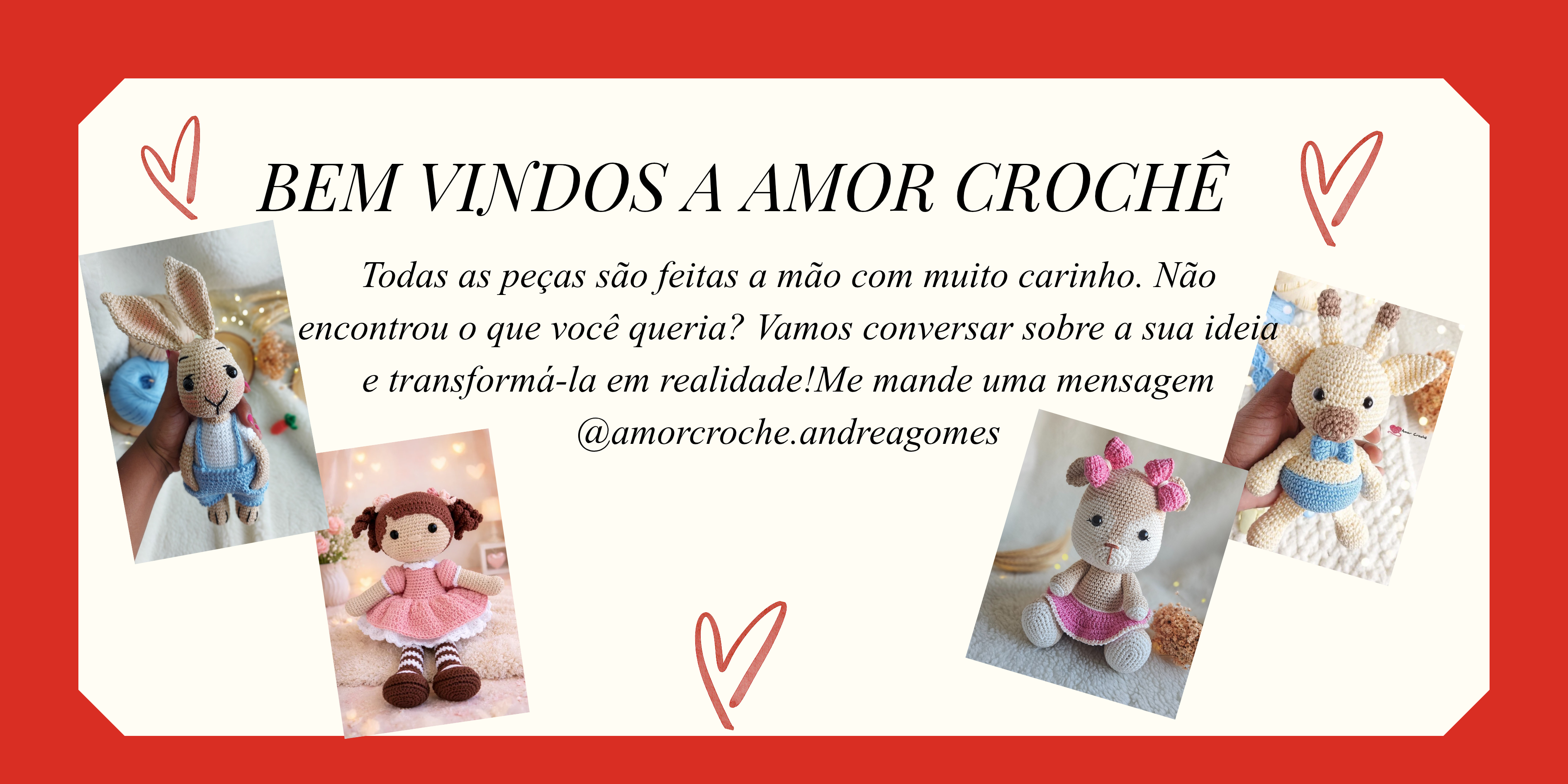 Banner de Amor Crochê