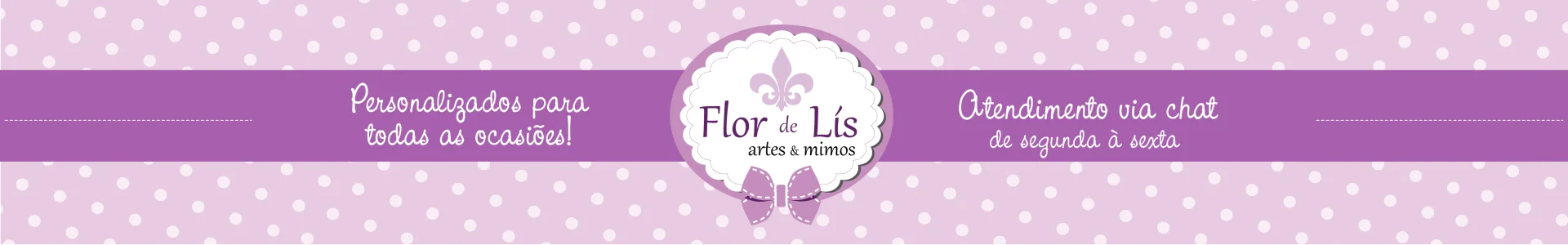 Banner de Flor de Lís artes e mimos