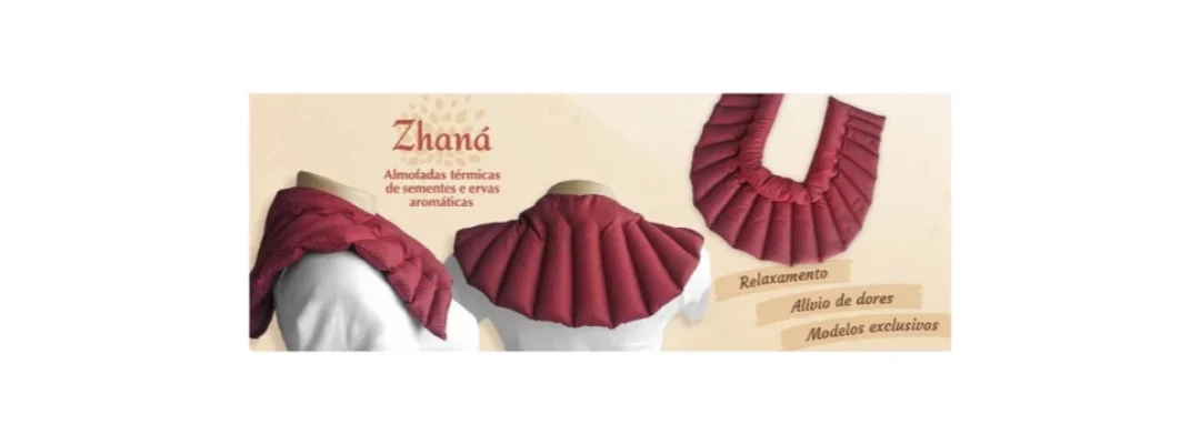 Banner de Zhana Almofadas Térmicas de Sementes e Ervas