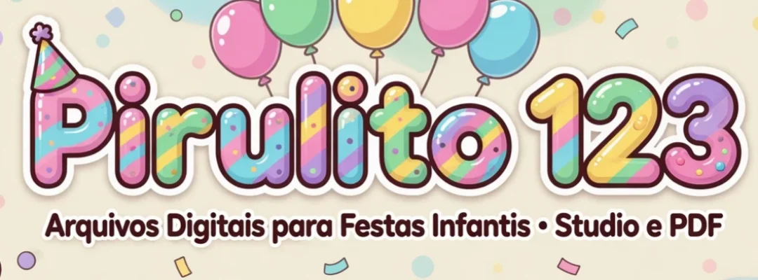 Banner de Pirulito 123 Arquivos Digitais