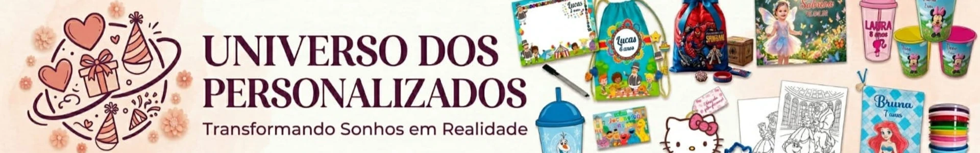 Banner de Universo dos Personalizados